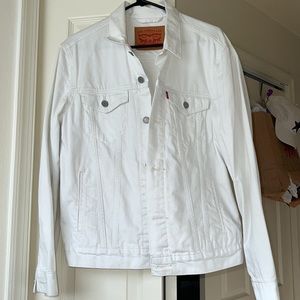 Men’s Levis white denim jacket